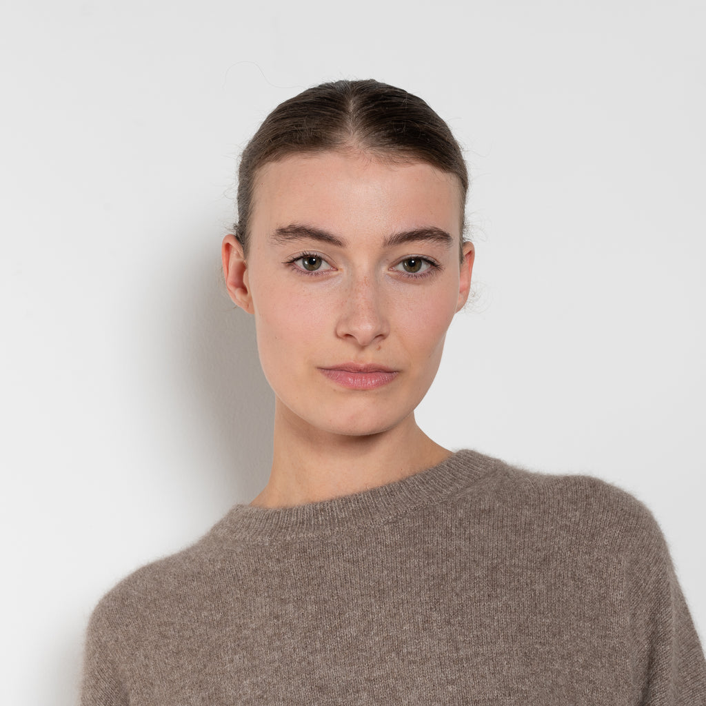 The Tristan Sweater by Loulou Studio is a sweater with a relaxed fit in a soft yak and wool blend