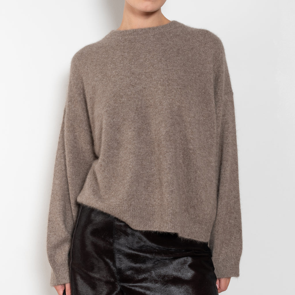 The Tristan Sweater by Loulou Studio is a sweater with a relaxed fit in a soft yak and wool blend