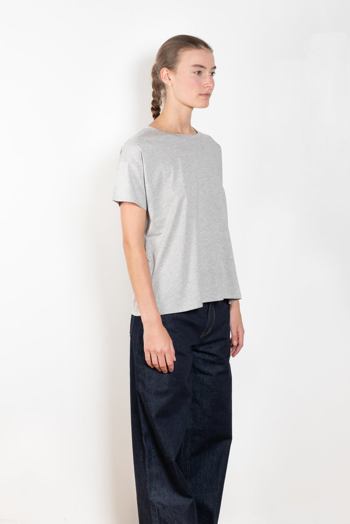 The Basiluzzo Tee by Loulou Studio is a loose boxy round neck t-shirt in a beautiful superior pima cotton