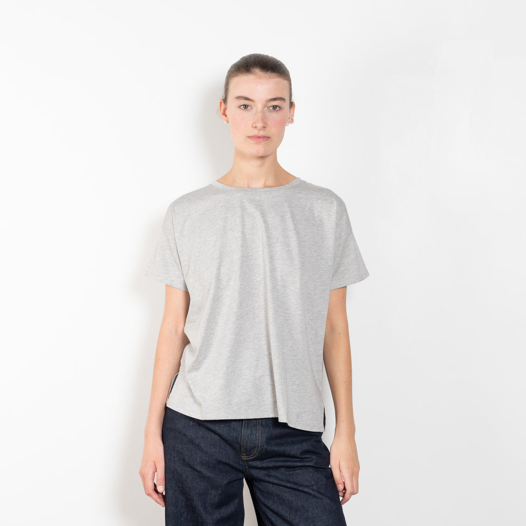 The Basiluzzo Tee by Loulou Studio is a loose boxy round neck t-shirt in a beautiful superior pima cotton