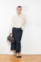 The Homere Sweater by Loulou Studio is a cashmere sweater with an ample fit and polo inspired collar