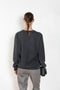 The Serafini Vneck by Loulou Studio is a loose V neck sweater in a soft cashmere
