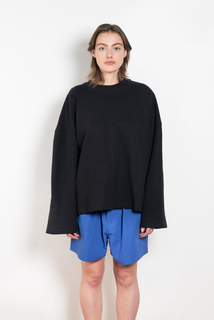 The Japanese Knit Tshirt by Maud Van Den Beussche is a loose sweater in a japanese knit cotton