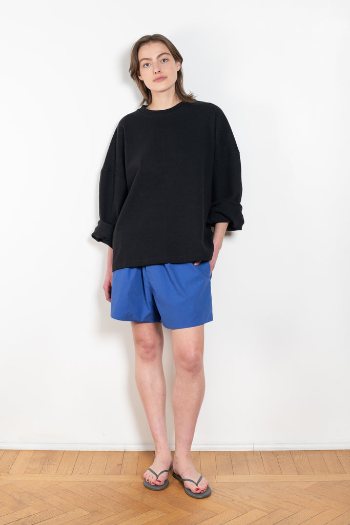 The Japanese Knit Tshirt by Maud Van Den Beussche is a loose sweater in a japanese knit cotton