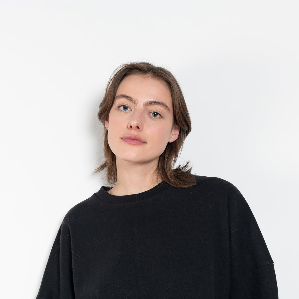 The Japanese Knit Tshirt by Maud Van Den Beussche is a loose sweater in a japanese knit cotton