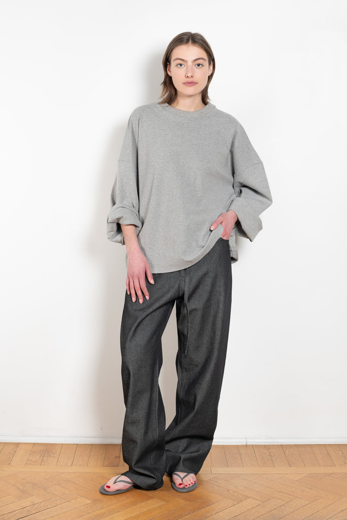 The Japanese Knit Tshirt by Maud Van Den Beussche is a loose sweater in a japanese knit cotton