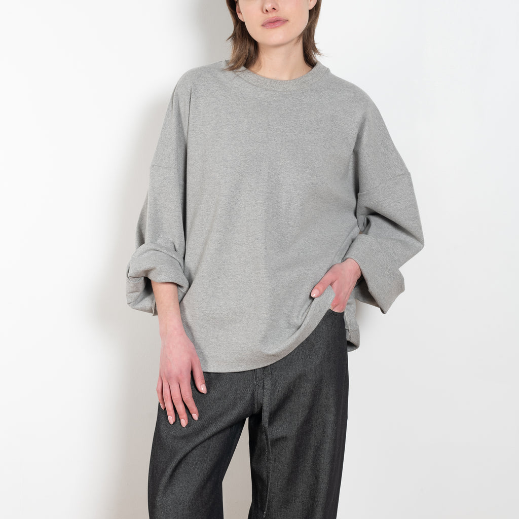 The Japanese Knit Tshirt by Maud Van Den Beussche is a loose sweater in a japanese knit cotton