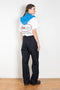 The Elastic Waistband Jeans by Meryll Rogge is a straight fit cotton trouser with worker wear details