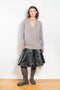 The Lacquered Pleated Skirt by Meryll Rogge is mid waist pleated skirt in lacquered coated cotton