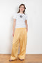 The Drawstring Chino by Meryll Rogge is a signature oversized trouser with a drawstring closure