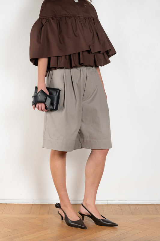 The Drawstring Chino Shorts by Meryll Rogge is a signature oversized short with a drawstring closure