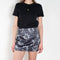 The Embroidered Tshirt by Meryll Rogge is a fitted short sleeved Tee with a floral embroidery