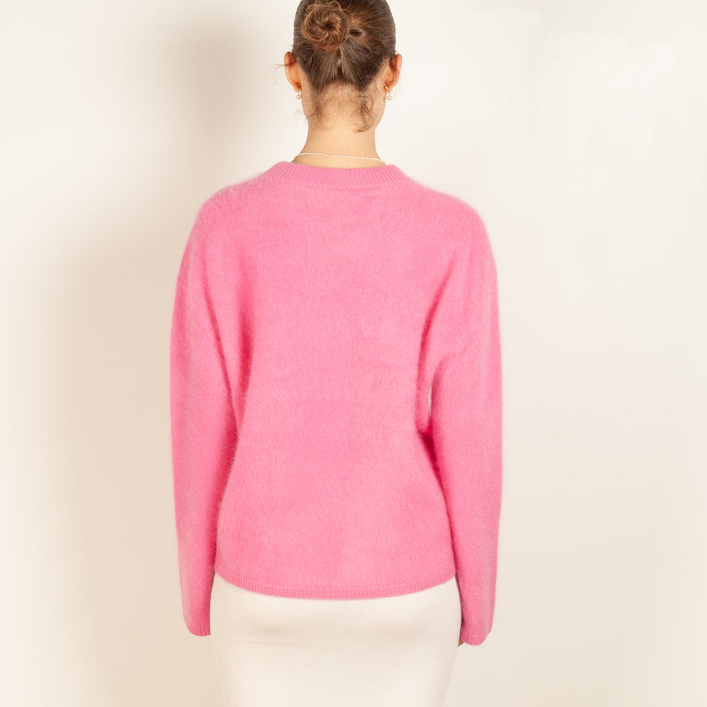 natalia sweater lisa yang brushed cashmere rosa