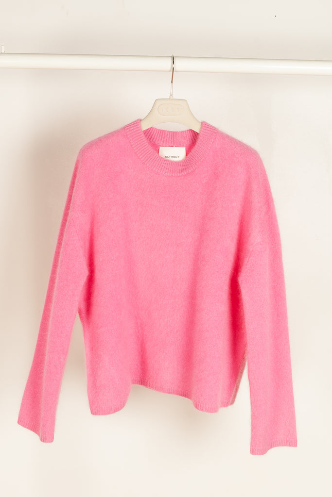 natalia sweater lisa yang brushed cashmere rosa