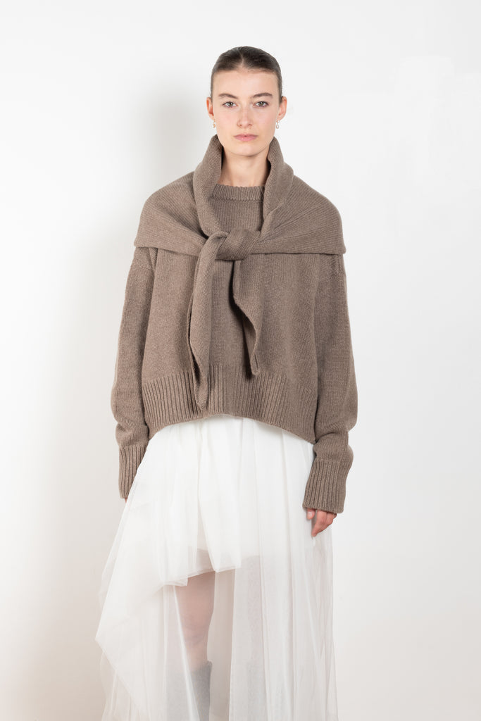 The Queen's Guard Scarf by Nackiye is a voluminous hood scarf in a soft cashmere blend