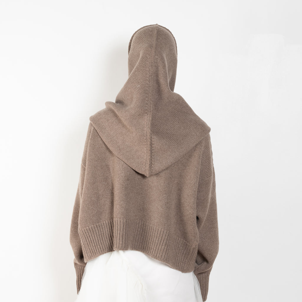 The Queen's Guard Scarf by Nackiye is a voluminous hood scarf in a soft cashmere blend