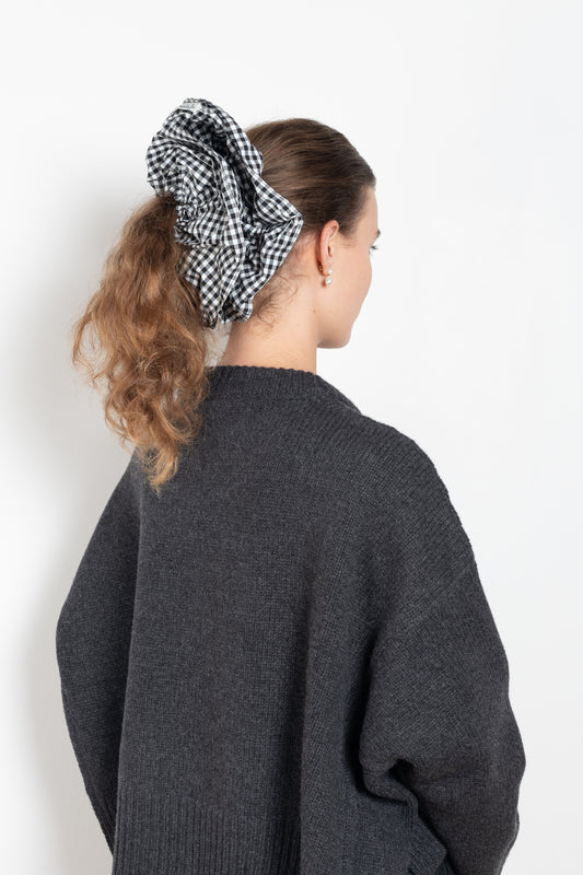 The Scrunchy by Nackiye is a hair scrunchy for half-up styles or to highlight a chignon