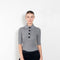 The Sugarman Polo by Nackiye is a fine knit polo with mother of pearl buttons