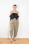 The Sultan Pant by Nackiye is harem style loose fitting pants with an elastic waist and buckled belt