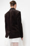 The Velvet Morning Jacket by Nackiye is a blazer style jacket in ribbed velvet corduroy
