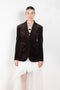 The Velvet Morning Jacket by Nackiye is a blazer style jacket in ribbed velvet corduroy