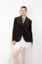 The Velvet Morning Jacket by Nackiye is a blazer style jacket in ribbed velvet corduroy