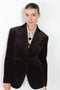 The Velvet Morning Jacket by Nackiye is a blazer style jacket in ribbed velvet corduroy