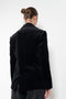 The Velvet Morning Jacket by Nackiye is a blazer style jacket in lustruous velvet