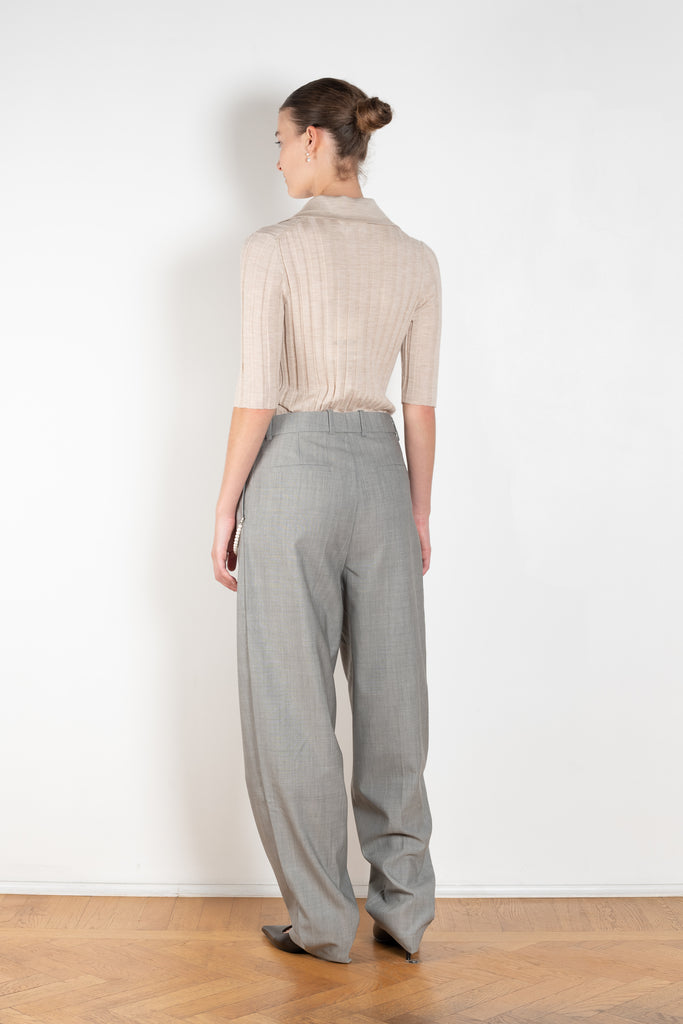 The Aga Pants by Nackiye is a pleated peg style pants with an easy fit
