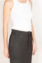 open hip skirt black coperni