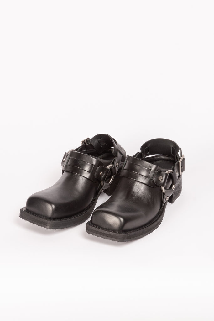 leather buckle mule shoe793 acne studios