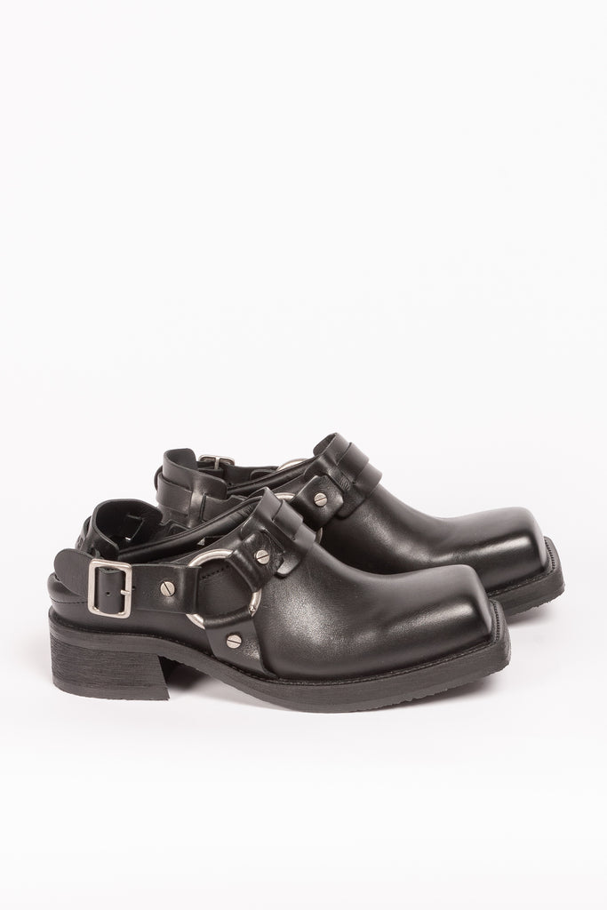 leather buckle mule shoe793 acne studios