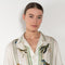 The Birdwatcher Shirt by SS Daley is a short sleeved silk shirt with a bird print