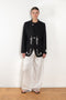 The Georgina Jacket by SS Daley is a single breasted blazer jacket with a delicate contrasted embroidered print