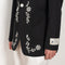 The Georgina Jacket by SS Daley is a single breasted blazer jacket with a delicate contrasted embroidered print