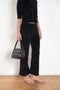 The Fili Kick Flare by Suzie Kondi is a low rise kick flare trouser in terry with a cropped leg
