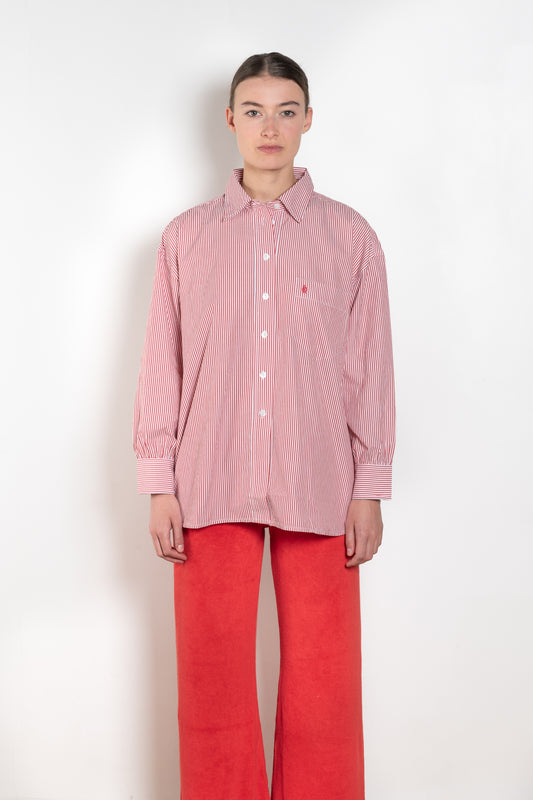 The Kappa Cotton Shirt by Suzie Kondi has an oversized fit, cuffed wrists and a full swing to the body for added comfort