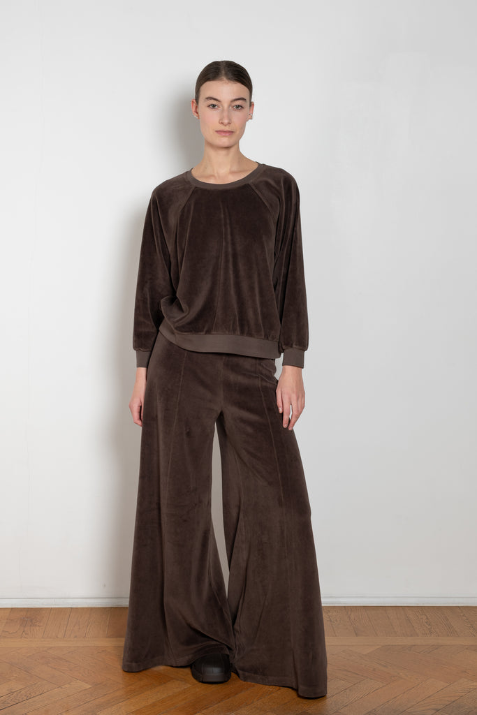 suzie kondi megalo palazzo pants velour