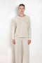 The Samos Sweatshirt by Suzie Kondi is a oversized terry sweatshirt with a generous fit, and softly ribbed comfy sleeves
