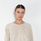 The Samos Sweatshirt by Suzie Kondi is a oversized terry sweatshirt with a generous fit, and softly ribbed comfy sleeves