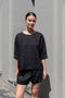 The Saria Top Linen by Suzie Kondi is an easy linen top with a simple and effortlessly chic silhouette made for versatility