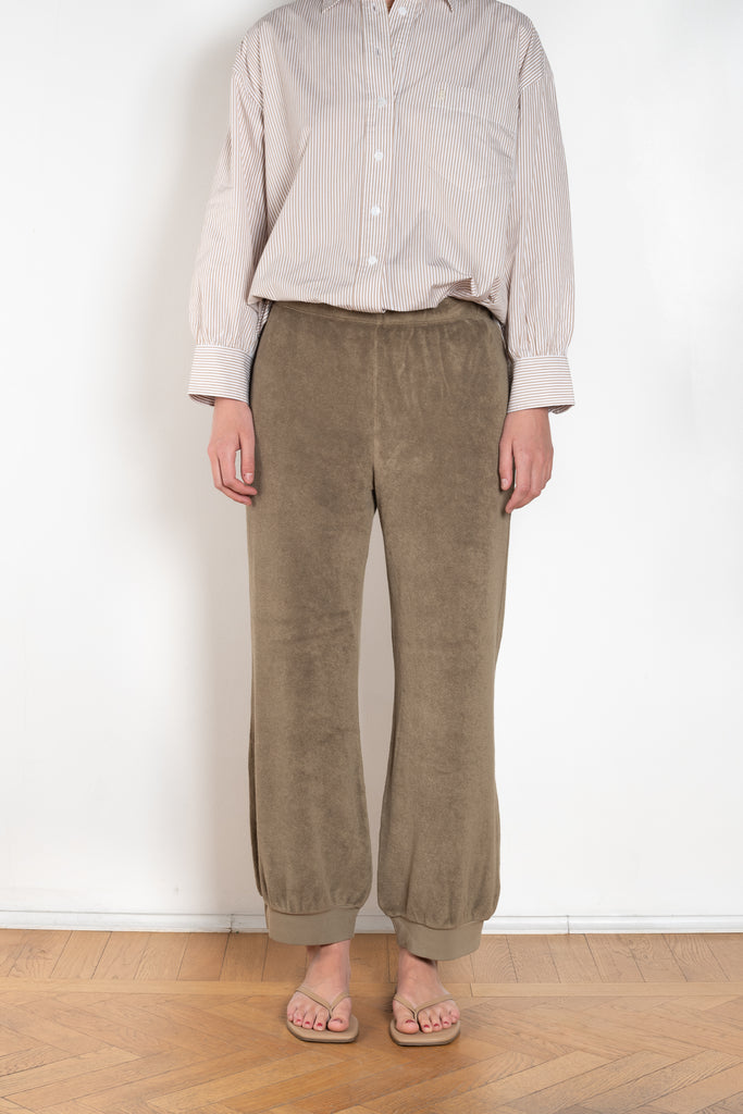 The  Tosk Pants by Suzie Kondi is a harem inspired trouser in terry 