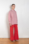 The Lito Low Rise by Suzie Kondi is a low rise trouser in terry with a long wide leg