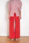 The Lito Low Rise by Suzie Kondi is a low rise trouser in terry with a long wide leg