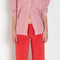 The Lito Low Rise by Suzie Kondi is a low rise trouser in terry with a long wide leg