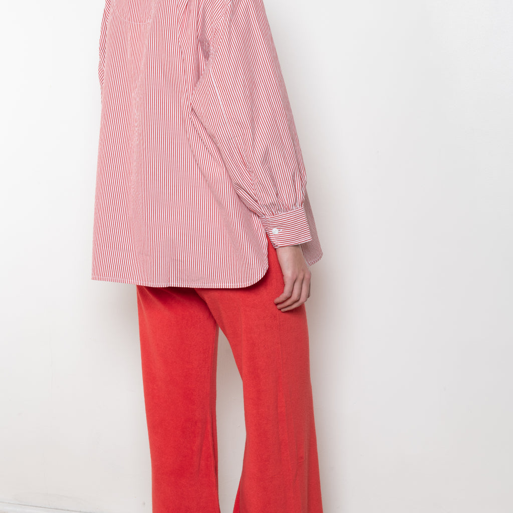 The Lito Low Rise by Suzie Kondi is a low rise trouser in terry with a long wide leg