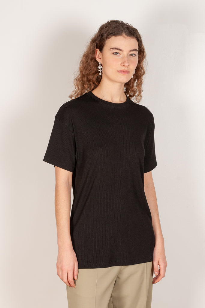 black ribbed top gauchere 1725