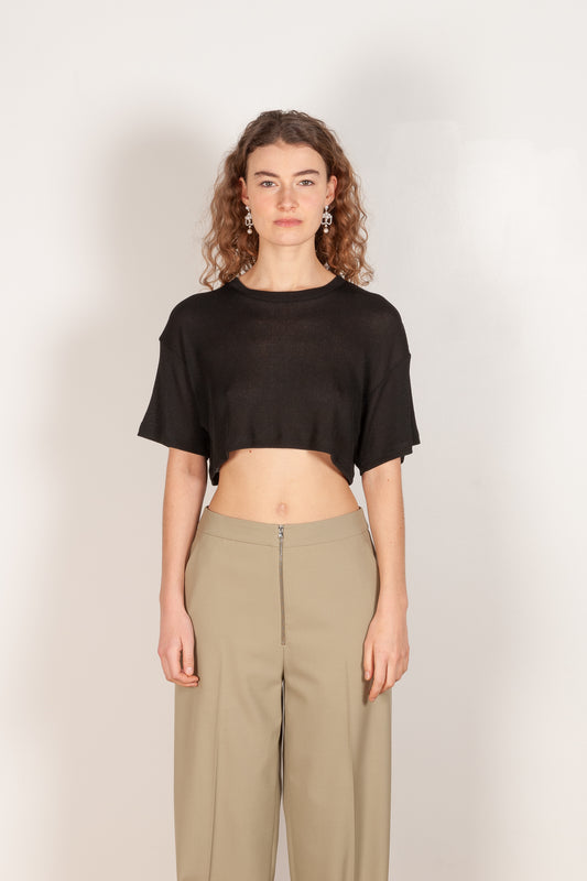 black cropped top gauchere 1751