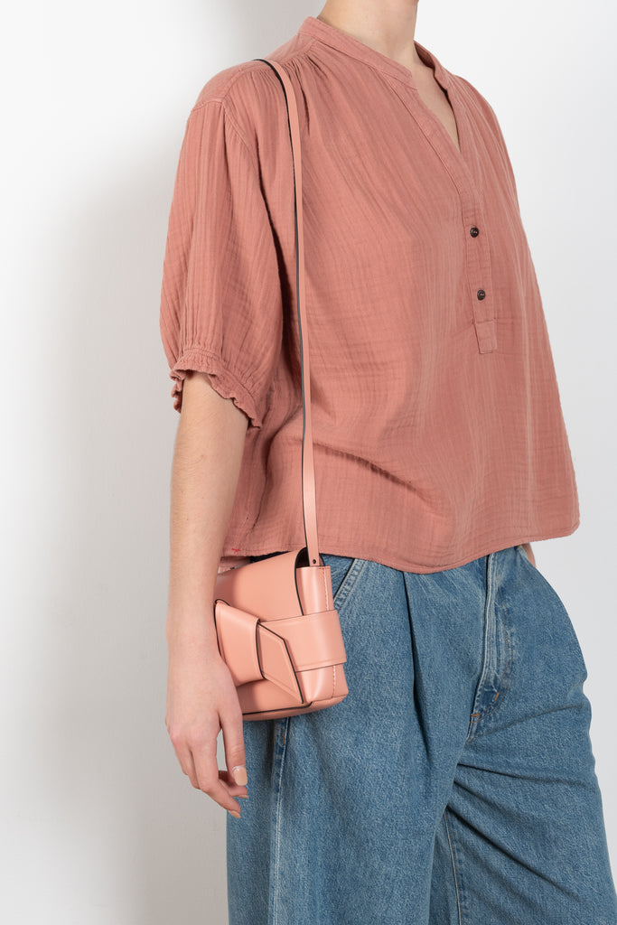 The Taye Top by Xirena is a soft cotton gauze top with romantic ruched details