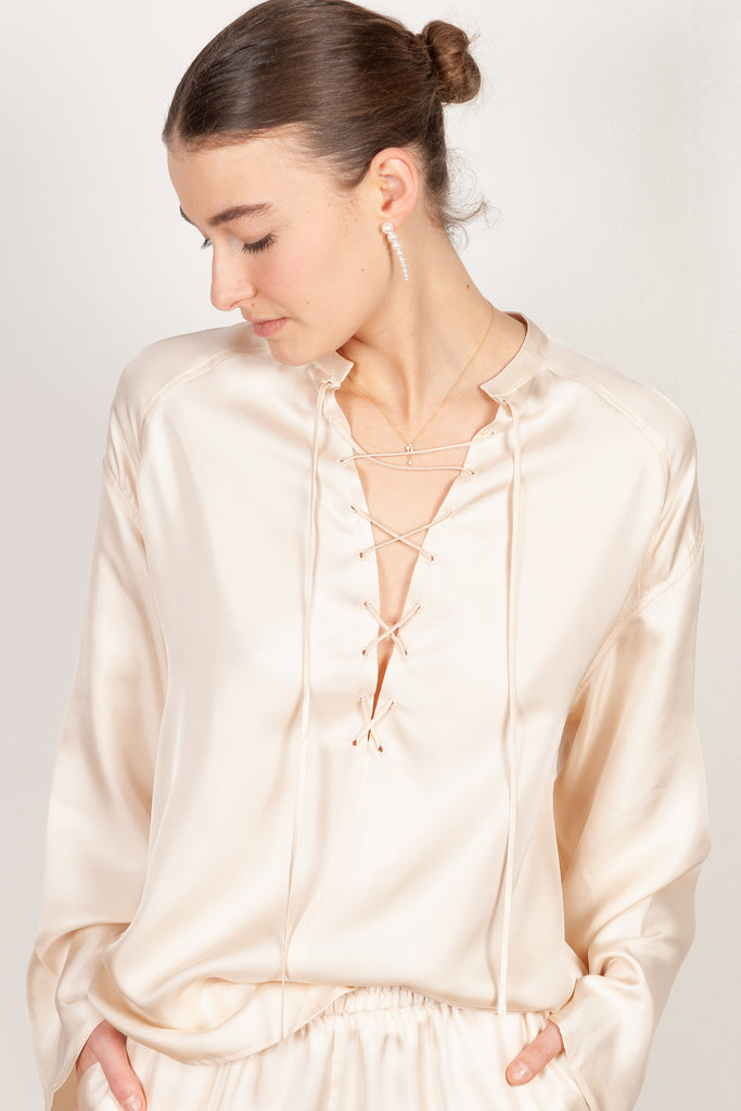 zamia top cream rose loulou studio